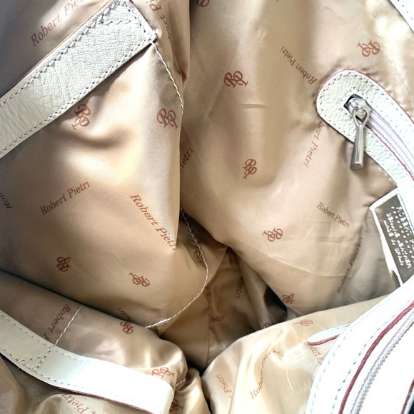 ROBERT PIERI large cream Leather hobo shopper in Excellent condition - Picture 7 of 9